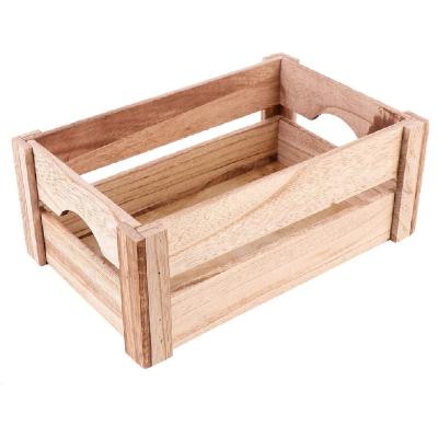 China Factory direct sale wooden box custom made wooden storage box cheap color log wooden box for sale