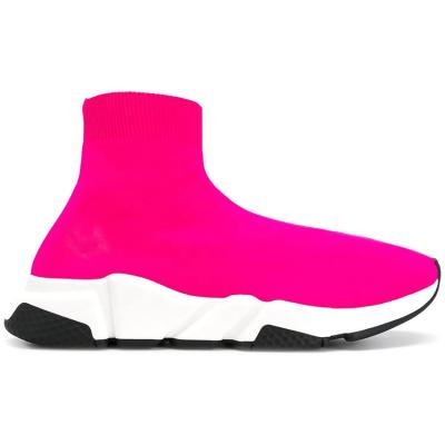 China Fashion Women Anti-slippery Customized Blue Ankle Boots Speed ​​To Knit Sock Sneakers for sale