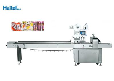 China Chocolate Puff Rice Bar Horizontal Flow Pack Machine 200bag/Min for sale