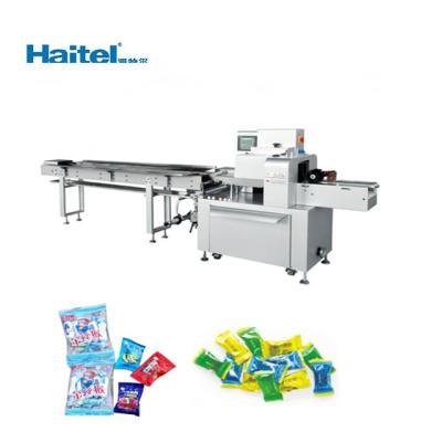 China 300 bags/min Plastic Film Horizontal Flow Pack Machine For Bread for sale