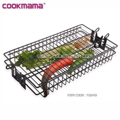 China Easily Cleaned Non-Stick Flat Spit Rotisserie Grill Basket for sale