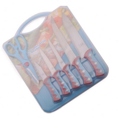 China 7PCS Disposable Plastic Handle Knife Set With Blister for sale