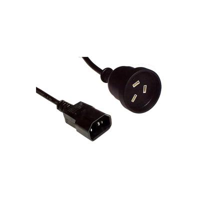 China Home Appliance Good Quality 1.2M Au 3 Pin Iec C13 Kettle Cord Plug Extension Stability Australia Safe Power Cord for sale