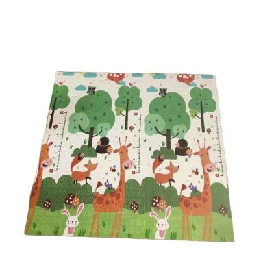 China Double Sided Folding Mat XPE Home Crawling Exercise Playing Folding Crawling Mat With Pattern In Both Sides For Kids for sale