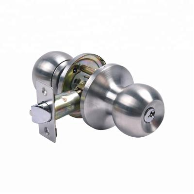 China Residential Use ANSI Grade 3 Stainless Steel Tubular Door Knob Lock For Middle Market for sale