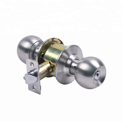 China Residential Use High Security Stainless Steel Inside Cylindrical Knob Door Lock for sale