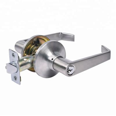 China Residential Use Safe Mechanism Tubular Double Sided Door Handle Lever Lock for sale