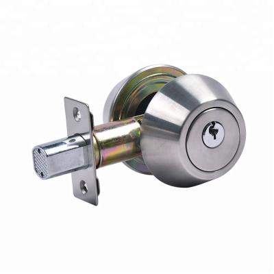 China Best Use Residential Stainless Steel Double Action Cylinder Deadbot Lock With Keys for sale