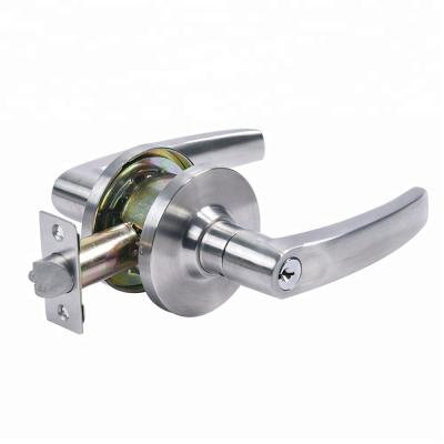 China Fire Resistant Stainless Steel Lever Door Handle Rated Cylinder Lock 4491SS for sale