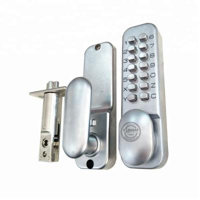 China Optional Self Access Pin Keyless Code Digital Push Button Mechanical Tubular Lock For Door for sale