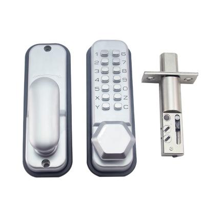 China Need to open the plate to change the pin to set metal good quality mechanical door lock keypad code push button mechanical door lock for sale