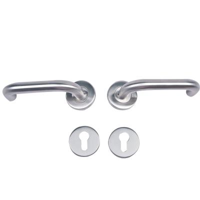 China High Quality European Door Profile Stainless Steel Door Lever Handle for sale