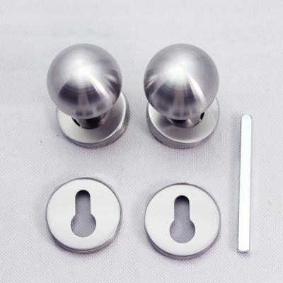 China Combined with lock body and mortise cylinder to be whole set security brushed stainless steel knobs handles door handle for sale