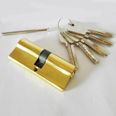 China Entrance. Privacy European Profile Double Open Door Locks Brass Cylinder With Five Computer Keys for sale