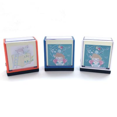 China New Factory ABS Ink Back Plastic Office Students Teacher Kids Customized Name Clothing Place Stamp Maker for sale