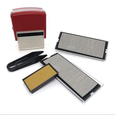 China Letter Combination Dial New Ink Back Movable Type Tray Set Rubber Back Ink Customized Plastic Stamp for sale