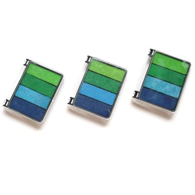 China Office Factory Direct Sales Customized Rectangle Gradient 4 Colors Stamp Protection Oily Inking Green Blue Ink for sale