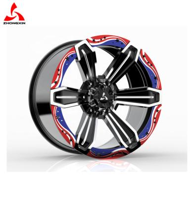 China Off Road Zhongxin Design 20X10j 6X139.7 4X4 Popular Alloy Aluminum Wheels Fit For Off Road Car for sale