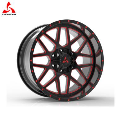 China Off Road Zhongxin Popular Design 20X10j PCD6X139.7 4X4 Alloy Aluminum Rims Fit For Off Road Car for sale