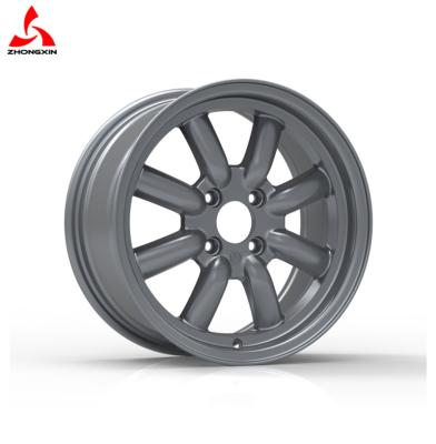 China Aftermarket Wheels ZX029 JWL VIA Japan Design 4Holes 8 Spokes Type R Pack Black/Silver/Graphite/Gunmetal 15 Inch Rims for sale