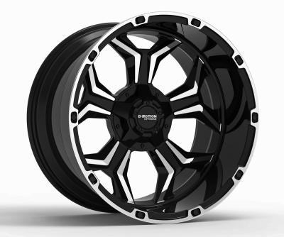 China 4x4 New Monoblock Forged Wheel For Truck 6061 T-6 6x139.7 4X4 Off-Road Wheel Lug 6 In 22 Inch With Black And Countersunk Color for sale