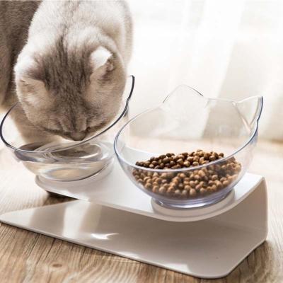 China Automatic Eco-Friendly Plastic Supplies Double Sublimation High Luxury High Water Dog Cat Pet Feeder Bowl for sale