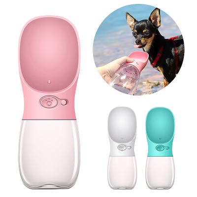 China Amazon Best Sellers ABS Viable Leakproof Travel Increasing Bpa Free Small Pet Driver Portable Water Bottle For Dog Walking for sale