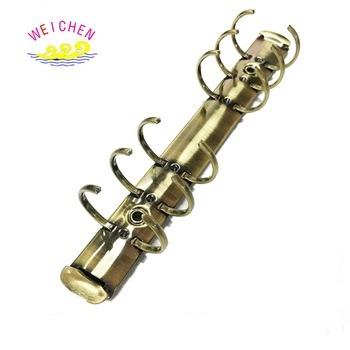 China Office/school wideused fancy binder clip r form metal 6 paper clip folder clip ring binder mechanism for sale