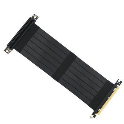 China High Quality Computer Pcie Card 90 Degree PCI-e X16 Extender Flexible Riser Cable With Gold Plated Connector for sale