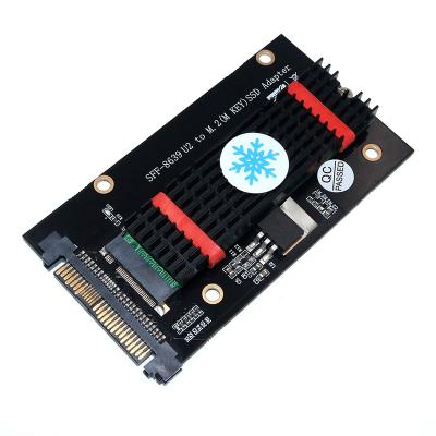 China Main Computer Update Version M.2 NGFF M SSD To SFF-8639 U.2 Adapter With Heatsink for sale