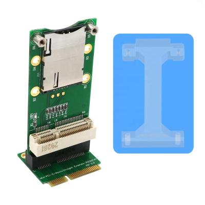 China Mini PCI-E computer adapter with SIM Card Slot (vertical installation) for 3G/4G, WWAN LTE, GPS card for sale