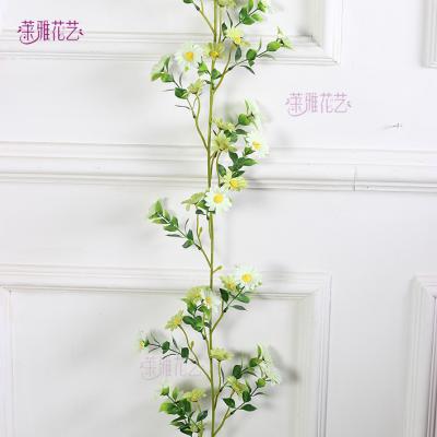 China Eco - Friendly Artificial Flower Vines Adorn Artificial Sunshine Chrysanthemums for sale