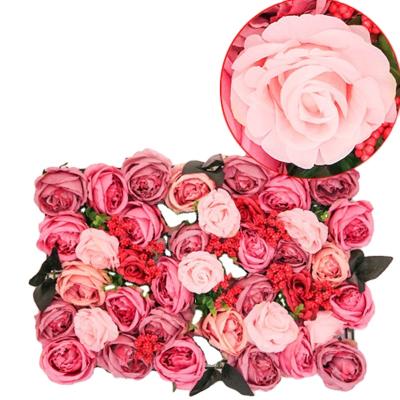 China 40x60cm Party Wedding Artificial Flower Wall Decoration Flower Filigree High Quality Romantic Wall for sale