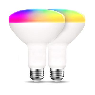 China Smart Hotel BR30 WiFi LED Light Bulbs 2.4G RGBCW Color Changing Bulb Works With Alexa Google Home Assistant 9W E27 for sale