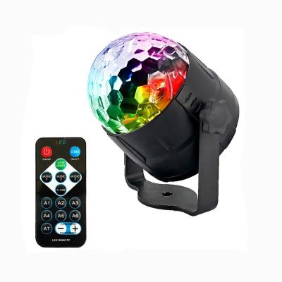 China 6W LED Par Light Stage Sound Activated Party Lights Disco Ball Strobe Lighting 7 Colors For Bar Club Party Wedding KTV for sale