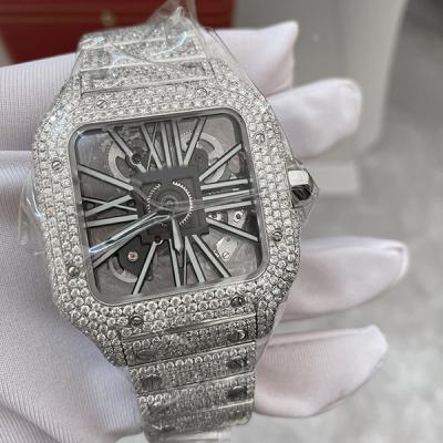 China LED Display 2021 Hip Hop Watches Iced Out Diamond Mens Watches Luxury Watch For Men for sale