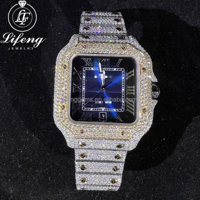 China 2022 Full Waterproof Diamond Mens Luxury Watches Bling Watch Iced Out Moissanite Fashion Watches Mens Hip Hop Luxury Watches for sale