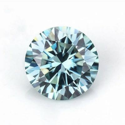 China Game or Fire Color Variety Products Wholesale Loose Light Blue Diamond Moissanite for sale