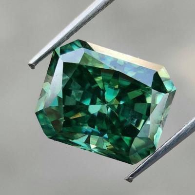 China Wholesale Color or Fancy Game Diamond Prices Green Dark Green Moissanite from Fire for sale