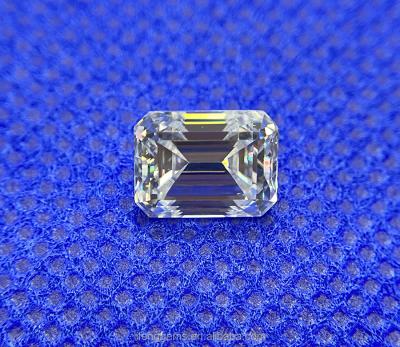 China Color Set Or Hot Sale Emerald Cut Loose Moissanite Stock Diamond Jewelry Loose Color Gem Jewelry 5*7mm 1ct 6*8mm 2ct Wholesale Fire DEF for sale