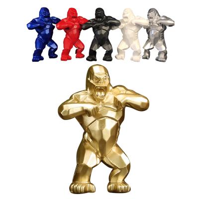 China Nordic China Resin Crafts Boxing Creative King Kong Orangutan Ornaments Home Living Room Study Bedroom Porch Decorations for sale