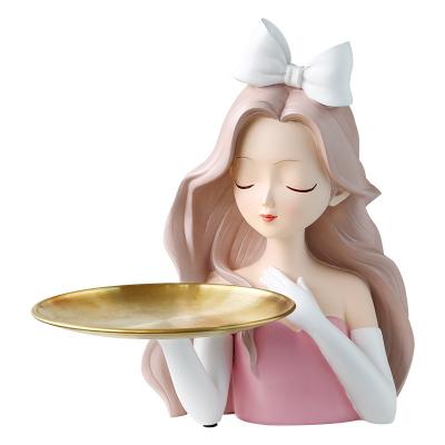 China China Resin Open Alice Tray Ornaments Living Room Porch TV Cabinet Decorations Housewarming Home Wedding Gifts for sale