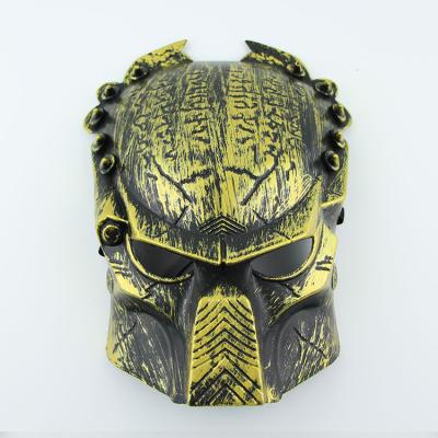 China Halloween Mask Anime Steampunk Cosplaying Plastic Lonely Predator Cyborg Ancient Mask Wolf Mask Rivet Snap Iron Plastic for sale