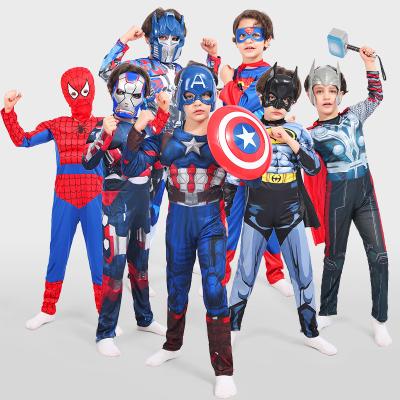 China Cosplay Cartoon Costume Muscle Clothes For Boy Costume Fantasy Dress-up Overalls Kids Movie Carnival Halloween Christmas Party Cos Flash Costumes for sale