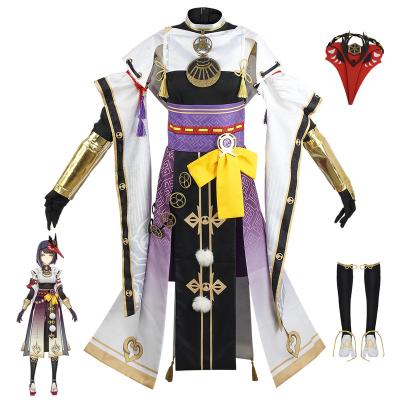 China Chinese Style Halloween Anime Kujo Sara Cosplay Costume Uniform Wig Genshin Impact Cosplay Costume For Women Game for sale