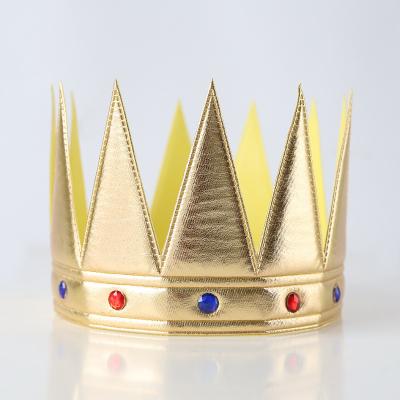 China COS Decorations Birthday Crown Hats King Kids Adult Party Boys Hats Girl Queen Hats Party Decorations Crown Supplies Gold Silver for sale