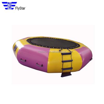 China Hot Sale Indoor Outdoor Water Parks Adults Kids Outdoor Aqua Toys Water Themed Jumping Games Bungee Inflatable Sea Floating Trampoline For Sale for sale