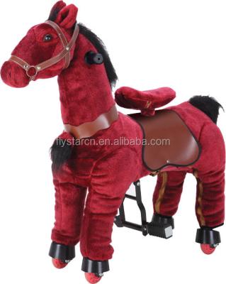 China Ride on mechanical toy red horse ride on animals for sale