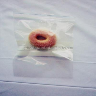 China Disposable custom printed transparent plastic packaging bag bakery bread toast LDPE clear biodegradable ziplock plastic bag for sale