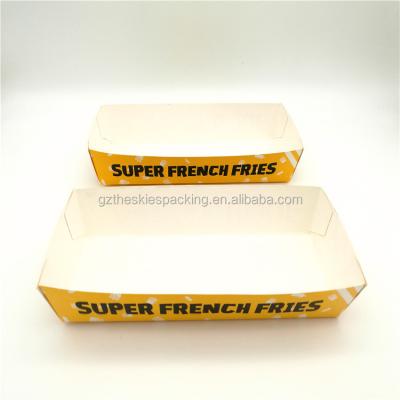 China Disposable wholesale custom printing eco kraft paper boat shape food packaging fast store for sale